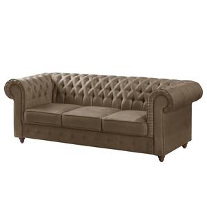 Sofa Pintano (3-Sitzer) Antiklederoptik - Muskat