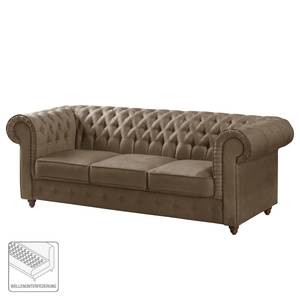 Sofa Pintano (3-Sitzer) Antiklederoptik - Muskat