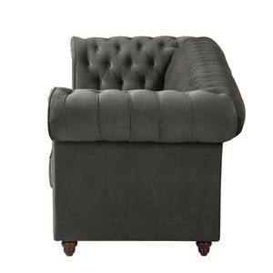 Sofa Pintano (3-Sitzer) Samt - Grau