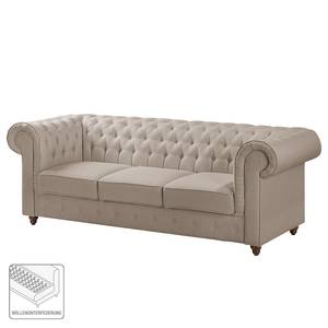 Sofa Pintano (3-Sitzer) Webstoff - Cappuccino