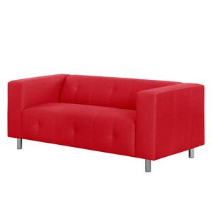 Sofa Pointon (2-Sitzer) Webstoff Rot