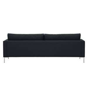 Sofa Portobello (3-Sitzer) Webstoff Stoff Ramira: Anthrazit - Eckig