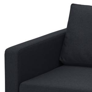 Sofa Portobello (3-Sitzer) Webstoff Stoff Ramira: Anthrazit - Eckig