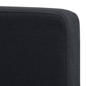 Sofa Portobello (3-Sitzer) Webstoff Stoff Ramira: Anthrazit - Kufen