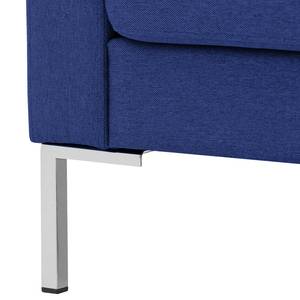 Sofa Portobello (3-Sitzer) Webstoff Stoff Ramira: Blau - Eckig