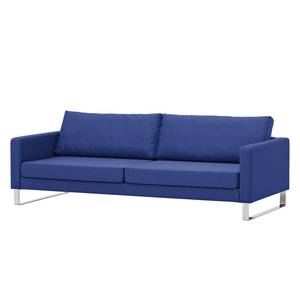 Sofa Portobello (3-Sitzer) Webstoff Stoff Ramira: Blau - Kufen