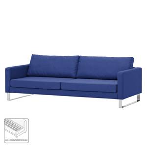 Sofa Portobello (3-Sitzer) Webstoff Stoff Ramira: Blau - Kufen