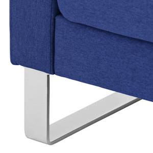 Sofa Portobello (3-Sitzer) Webstoff Stoff Ramira: Blau - Kufen