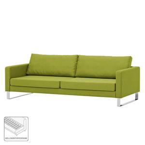 Sofa Portobello (3-Sitzer) Webstoff Stoff Ramira: Limette - Kufen