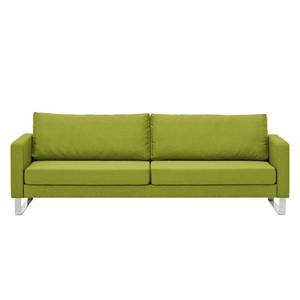 Sofa Portobello (3-Sitzer) Webstoff Stoff Ramira: Limette - Kufen