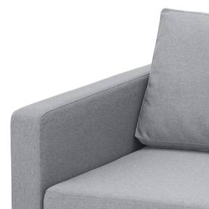 Sofa Portobello (3-Sitzer) Webstoff Stoff Ramira: Silber - Eckig