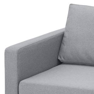 Sofa Portobello (3-Sitzer) Webstoff Stoff Ramira: Silber - Kufen