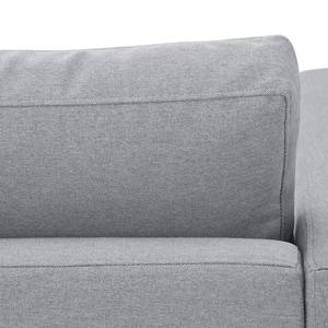 Sofa Portobello (3-Sitzer) Webstoff Stoff Ramira: Silber - Kufen