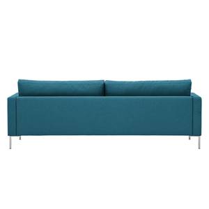 Sofa Portobello (3-Sitzer) Webstoff Stoff Ramira: Türkis - Eckig