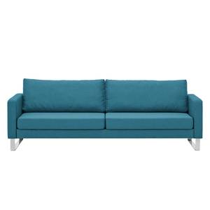 Sofa Portobello (3-Sitzer) Webstoff Stoff Ramira: Türkis - Kufen