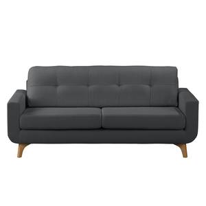 Sofa Postville (3-Sitzer) Strukturstoff - Grau