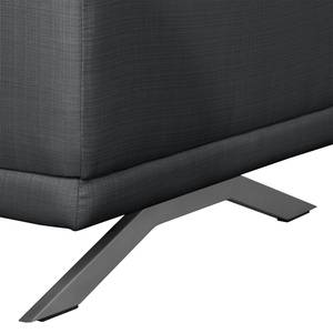 Canapé Ramilia (2,5 places) Tissu structuré - Anthracite clair