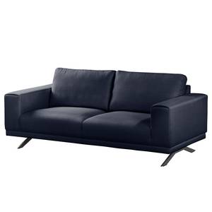 Sofa Ramilia (2-Sitzer) Strukturstoff - Dunkelblau