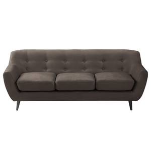 Sofa Rometta (3-Sitzer) Antiklederlook - Braungrau