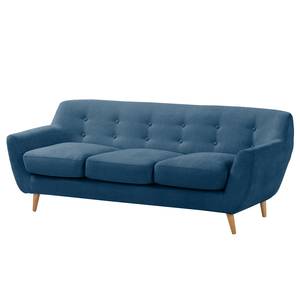 Sofa Rometta (3-Sitzer) Microfaser - Jeansblau
