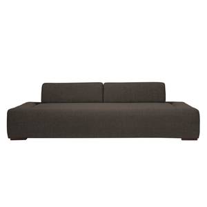 Sofa Roxbury (3-Sitzer) Webstoff Stoff Kiara: Grau-Braun - Breite: 220 cm