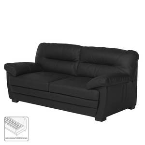 Sofa Royale (3-Sitzer) Kunstleder Schwarz