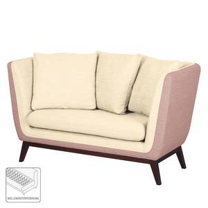 Sofa Sagone (2-Sitzer) Webstoff Lavendel / Cremeweiß