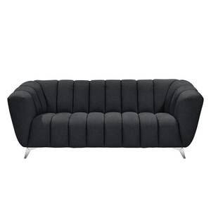Sofa Salou (3-Sitzer) Webstoff Grau - Textil - 220 x 86 x 100 cm