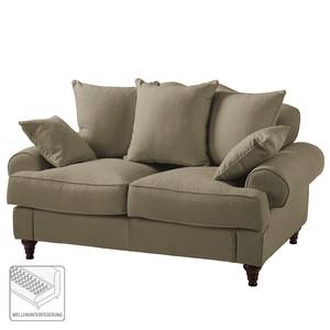 Sofa Seelow (2-Sitzer) Webstoff Matt Sandgrau