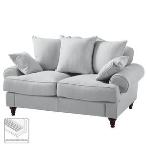 Sofa Seelow (2-Sitzer) Webstoff Silbergrau