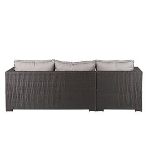 Sitzgruppe Paradise Lounge (inkl. Tisch) Polyrattan/Textil - Grau