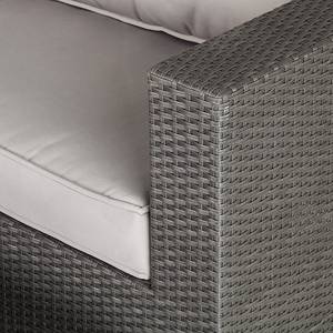 Sitzgruppe Paradise Lounge (inkl. Tisch) Polyrattan/Textil - Grau