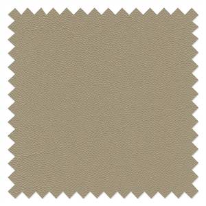 Canapé Sharon (2,5 places) Cuir véritable beige - Appui-tête réglable