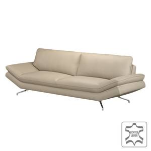 Sofa Sharon (2,5-Sitzer) Echtleder Beige Keine Funktion