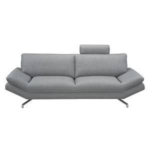 Sofa Sharon (2,5-Sitzer) Webstoff Grau Mit Kopfstütze