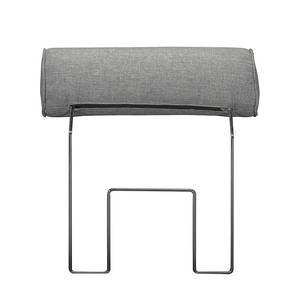 Sofa Sharon (3-Sitzer) Webstoff Grau - Kopfstütze verstellbar