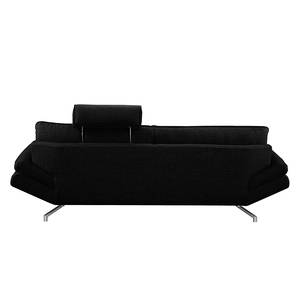 Sofa Sharon (3-Sitzer) Webstoff Webstoff - Schwarz - Keine Funktion