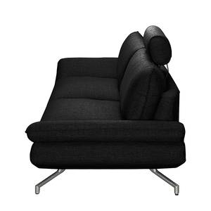 Sofa Sharon (3-Sitzer) Webstoff Webstoff - Schwarz - Keine Funktion