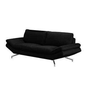 Sofa Sharon (3-Sitzer) Webstoff Webstoff - Schwarz - Keine Funktion