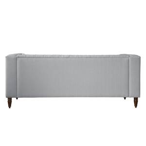 Sofa Sherbrooke (3-Sitzer) Strukturstoff Platin