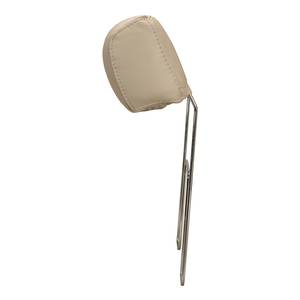 Canapé Silvano (2,5 places) Cuir véritable beige - Avec appui-tête