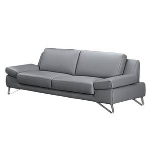 Sofa Silvano (2,5-Sitzer) Kunstleder Grau - Keine Funktion