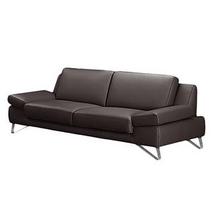 Sofa Silvano (2,5-Sitzer) Kunstleder Mocca - Mit Kopfstütze