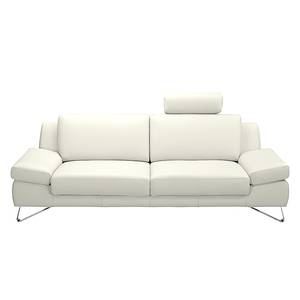 Sofa Silvano (2,5-Sitzer) Kunstleder - Weiß - Kopfstütze verstellbar