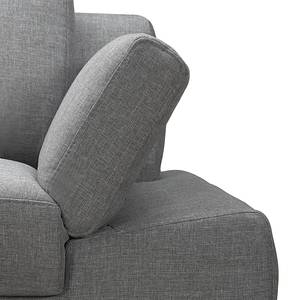 Sofa Silvano (2,5-Sitzer) Webstoff Grau Kopfstütze verstellbar