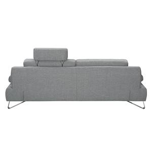 Sofa Silvano (2,5-Sitzer) Webstoff Grau Kopfstütze verstellbar