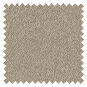 Canapé Silvano (3 places) Cuir synthétique taupe - Sans appui-tête