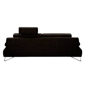 Sofa Silvano (3-Sitzer) Webstoff Braun-Schwarz - Keine Funktion