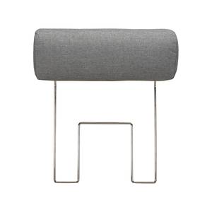 Canapé Silvano (3 places) Tissu gris - Sans appui-tête