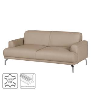 Sofa Sisto I (2-Sitzer) Echtleder Cappuccino